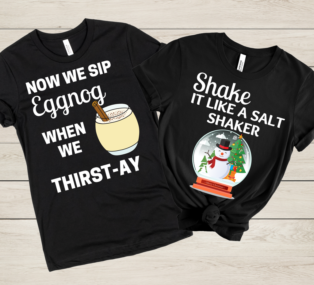 Christmas Song Pun T-Shirts – Funny Group, Family & Office Christmas Shirts