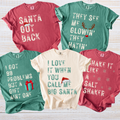Christmas Song Pun T-Shirts – Distressed Vintage-Style Group & Family Christmas Shirts