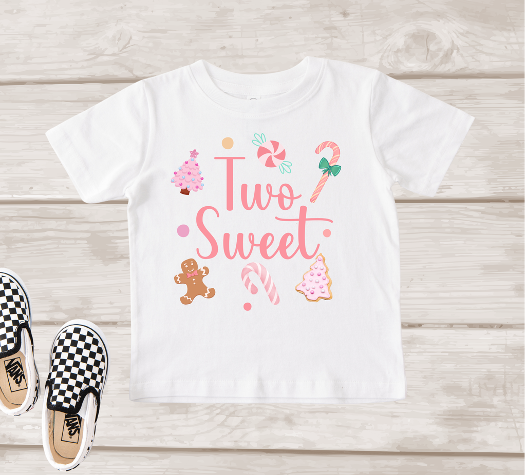 Two Sweet Christmas 2nd Birthday Shirt | Matching Family