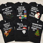 Christmas Song Pun T-Shirts – Funny Group, Family & Office Christmas Shirts