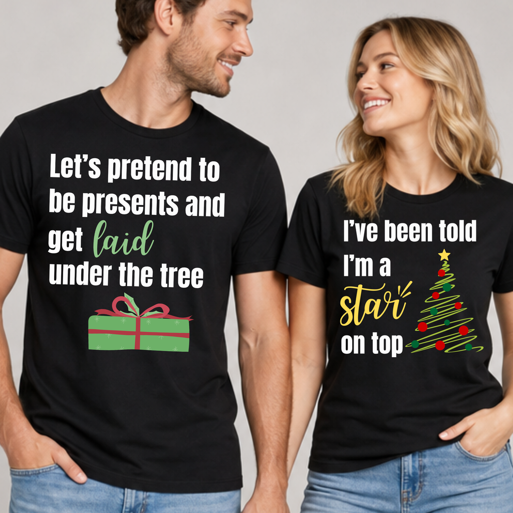 Funny Naughty Christmas Shirts for Adults – Cheeky Holiday T-Shirts