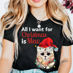 Funny Cat Christmas Shirt | Christmas Cat Pun Tee