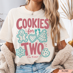 Cookies for Two Christmas Baby Reveal TShirt