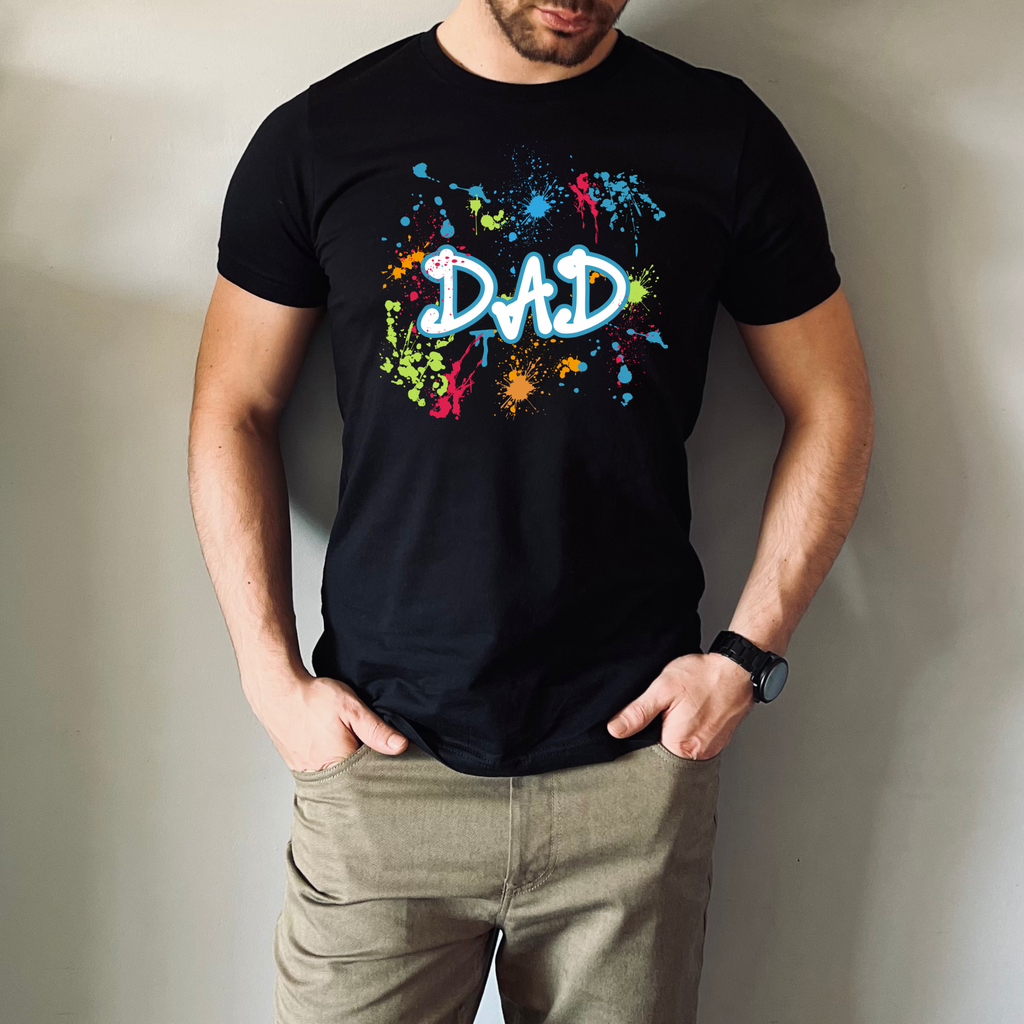 I Was 6 Now I'm 7 Birthday Shirt | Funny 7th Birthday Paint Splatter T-Shirt