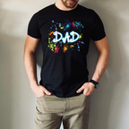 I Was 6 Now I'm 7 Birthday Shirt | Funny 7th Birthday Paint Splatter T-Shirt