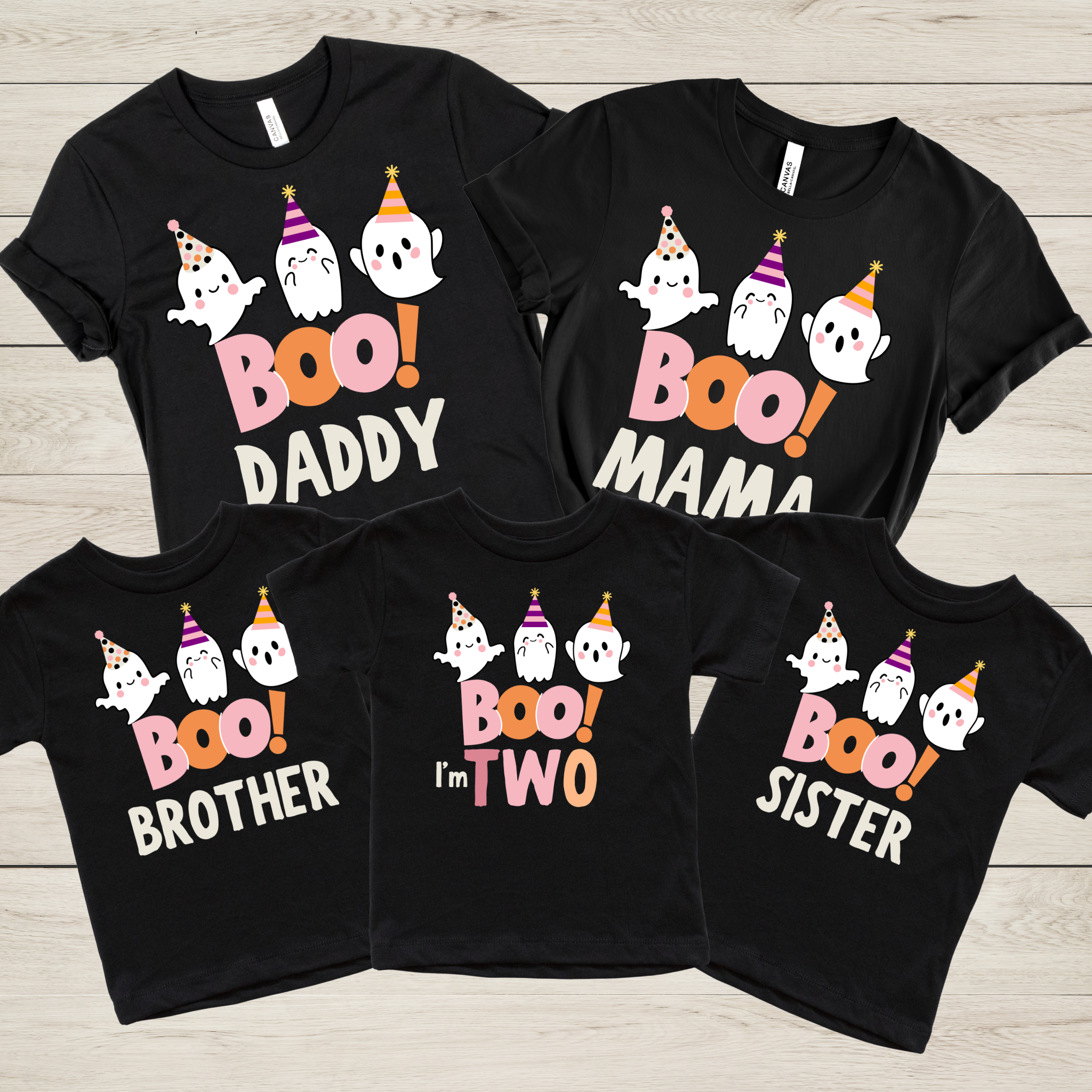 Boo I'm Two Halloween 2nd Birthday Shirt