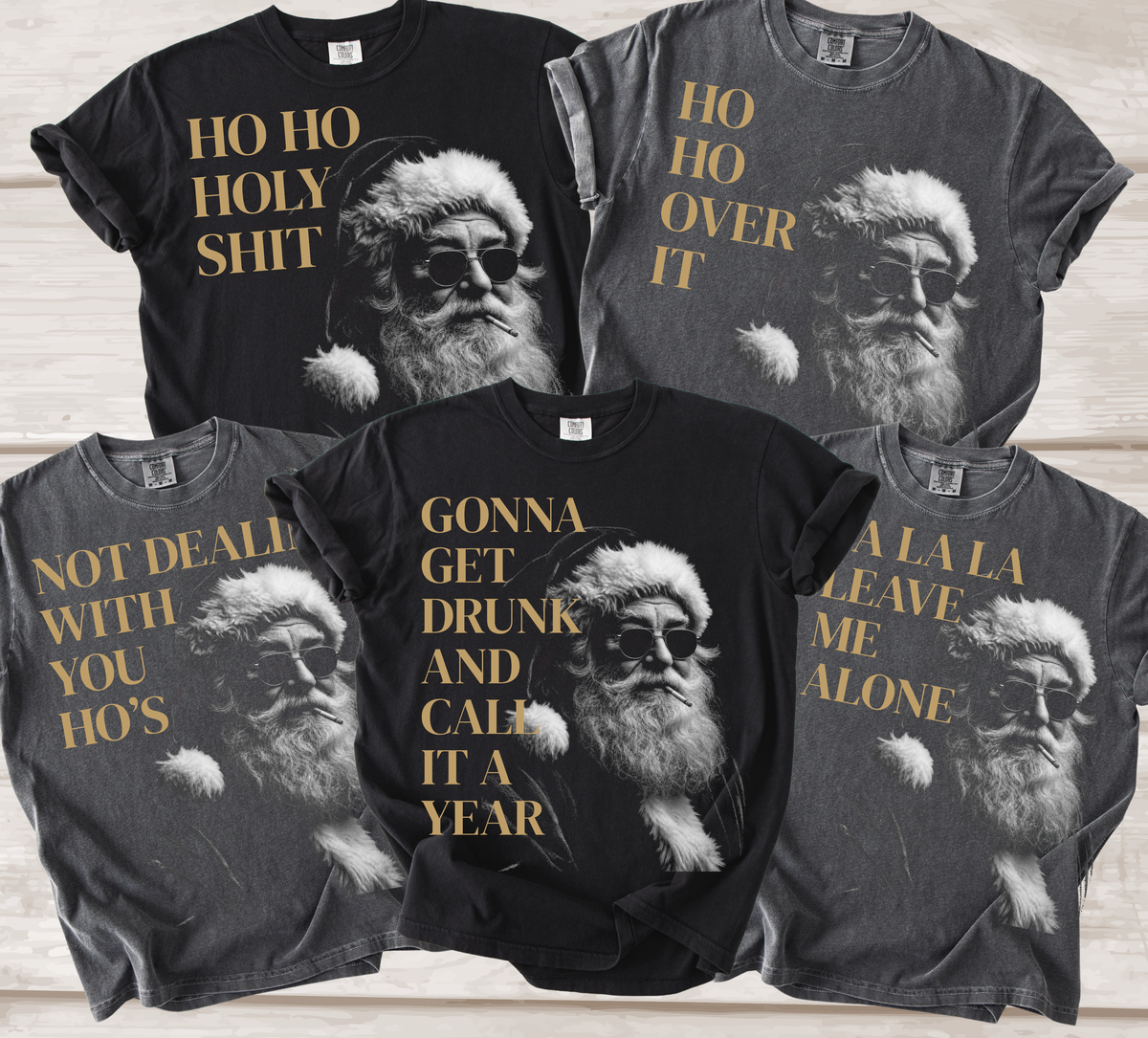 Funny Inappropriate Vintage Style Christmas Shirts – Holiday Party & Christmas Pajama Tees