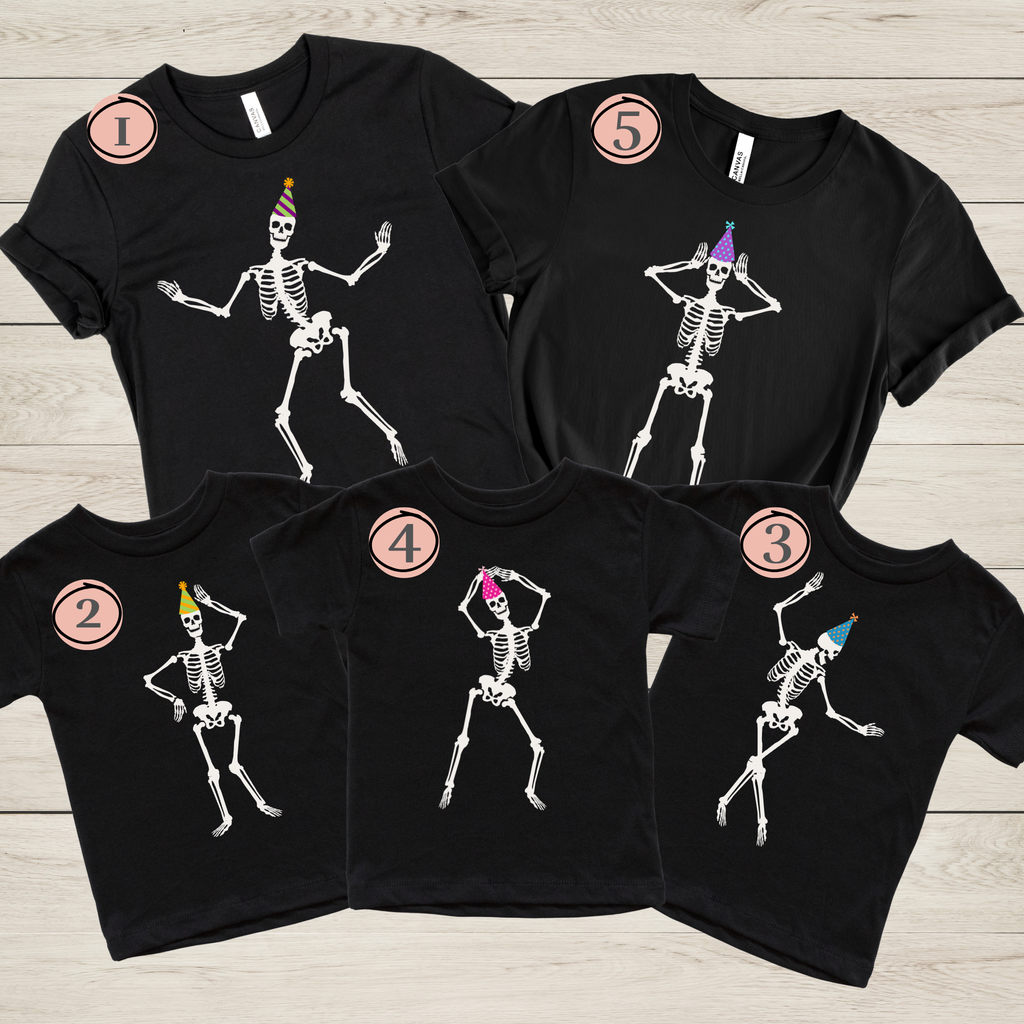 Dancing Skeleton Birthday Shirt