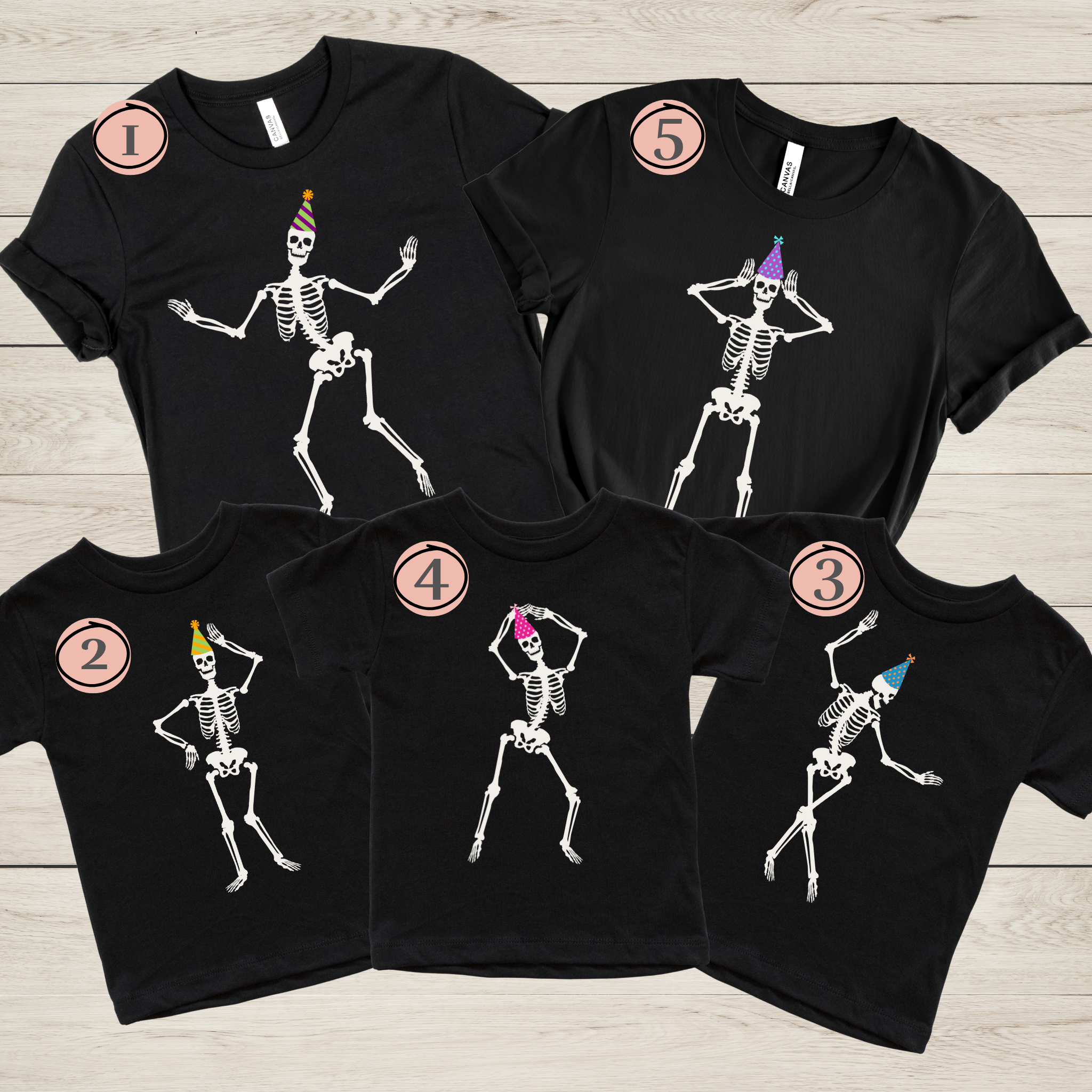 Dancing Skeleton Birthday Shirt