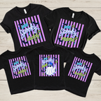 One Spooky Dude Birthday Shirt | Halloween First Birthday T-Shirt | Purple Striped