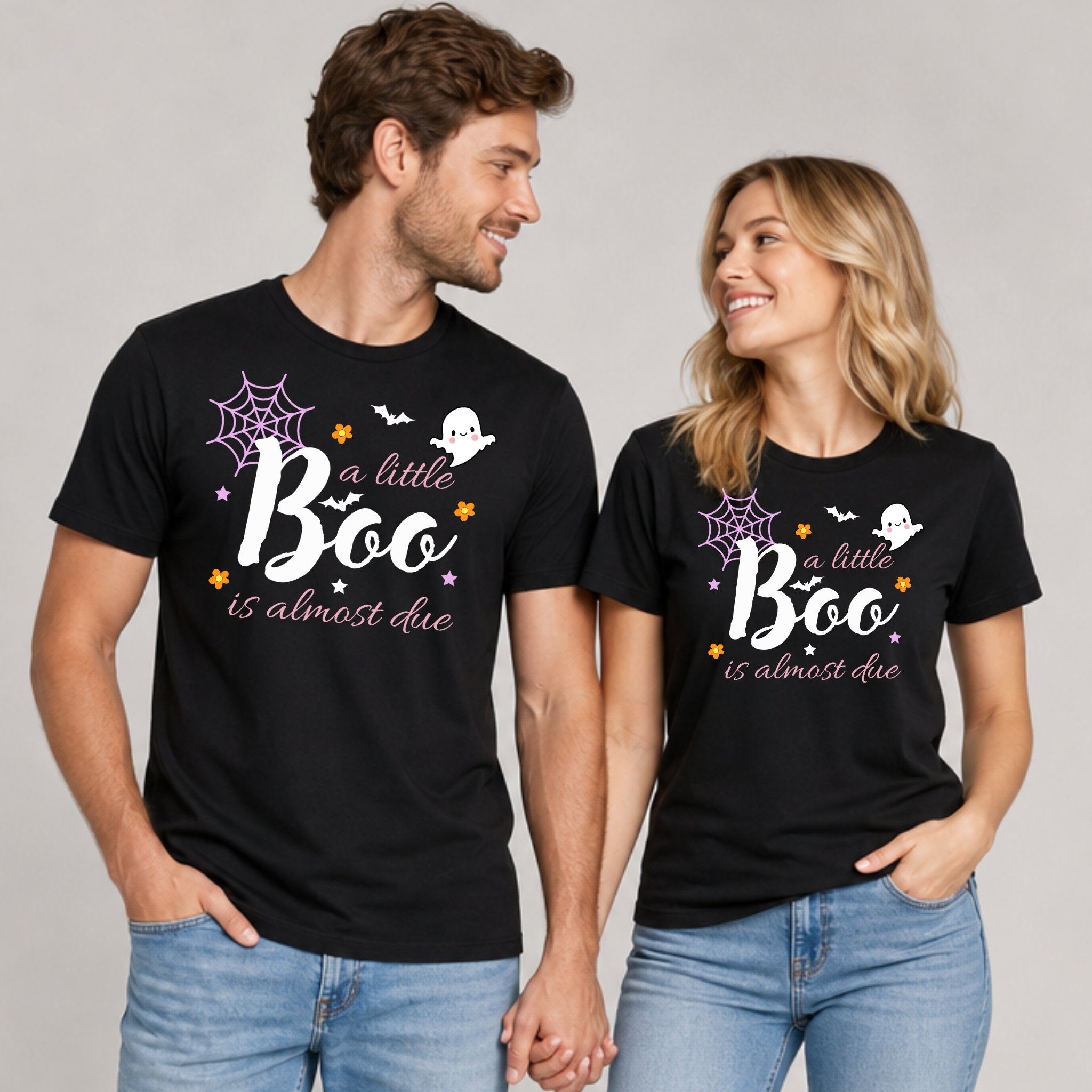 A Little Boo Is Due Shirt | Halloween Pregnancy Announcement T-Shirt