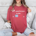 All American Sweet 16 Birthday Shirt | Personalized USA Flag Birthday T-Shirt