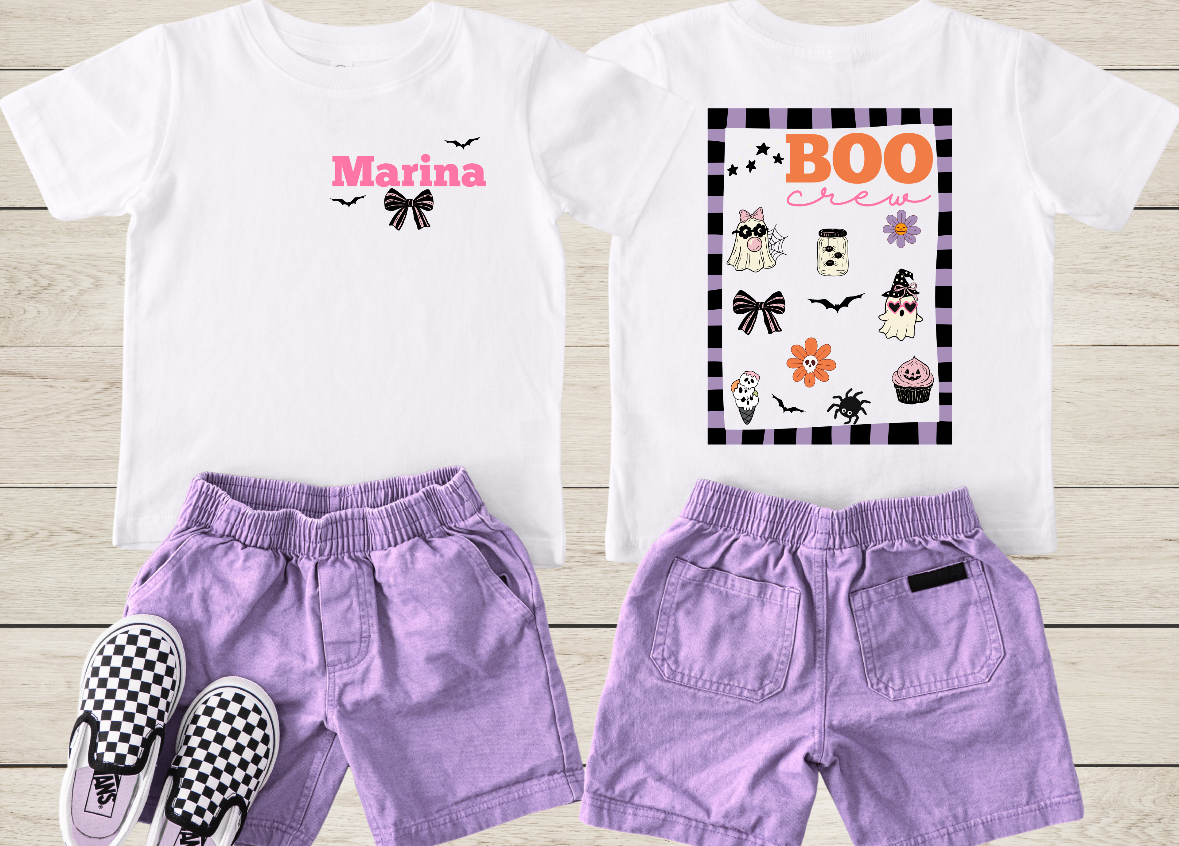 Personalized Boo Crew Halloween Shirt | Custom Family Halloween T-Shirt