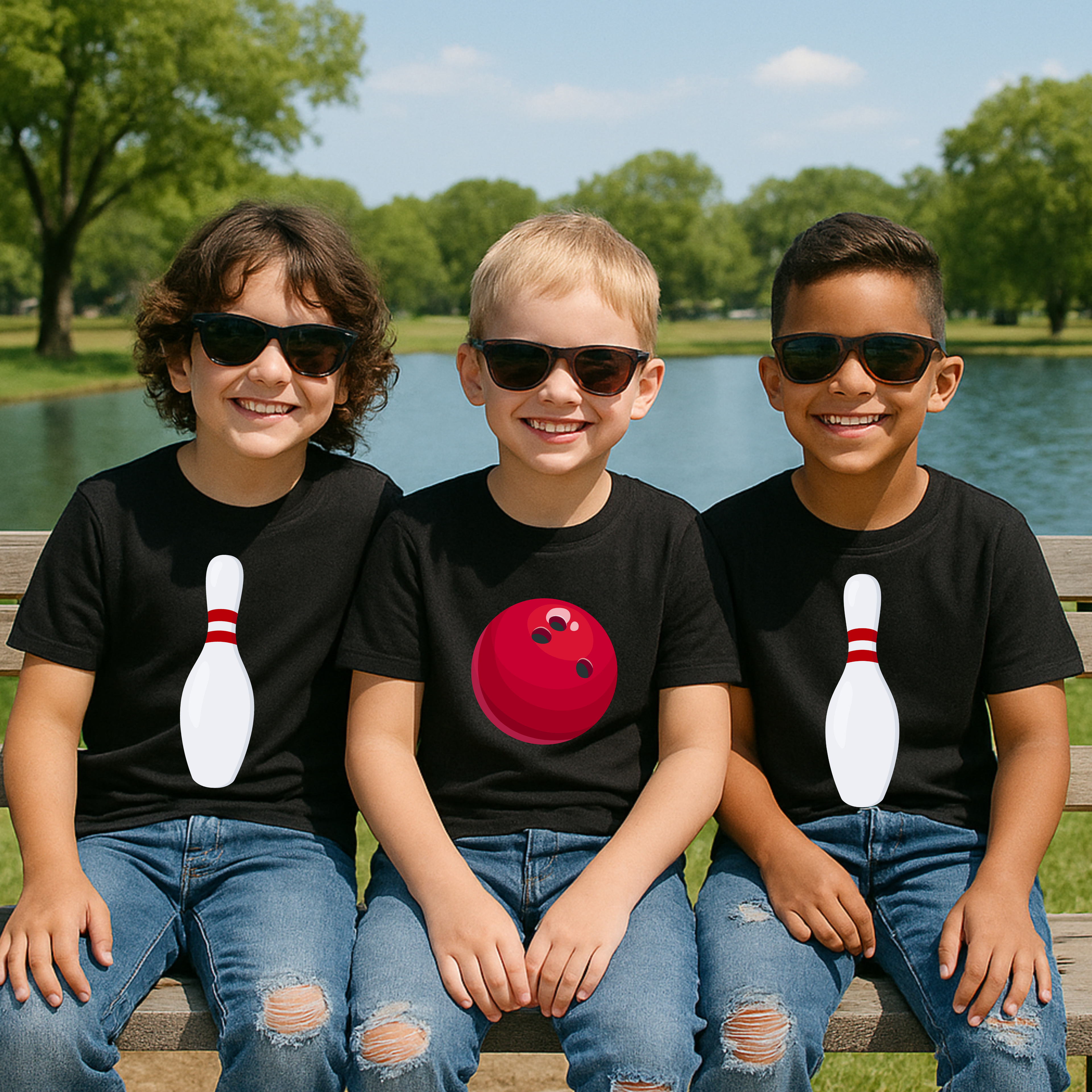 Bowling Pin Group Halloween Shirts