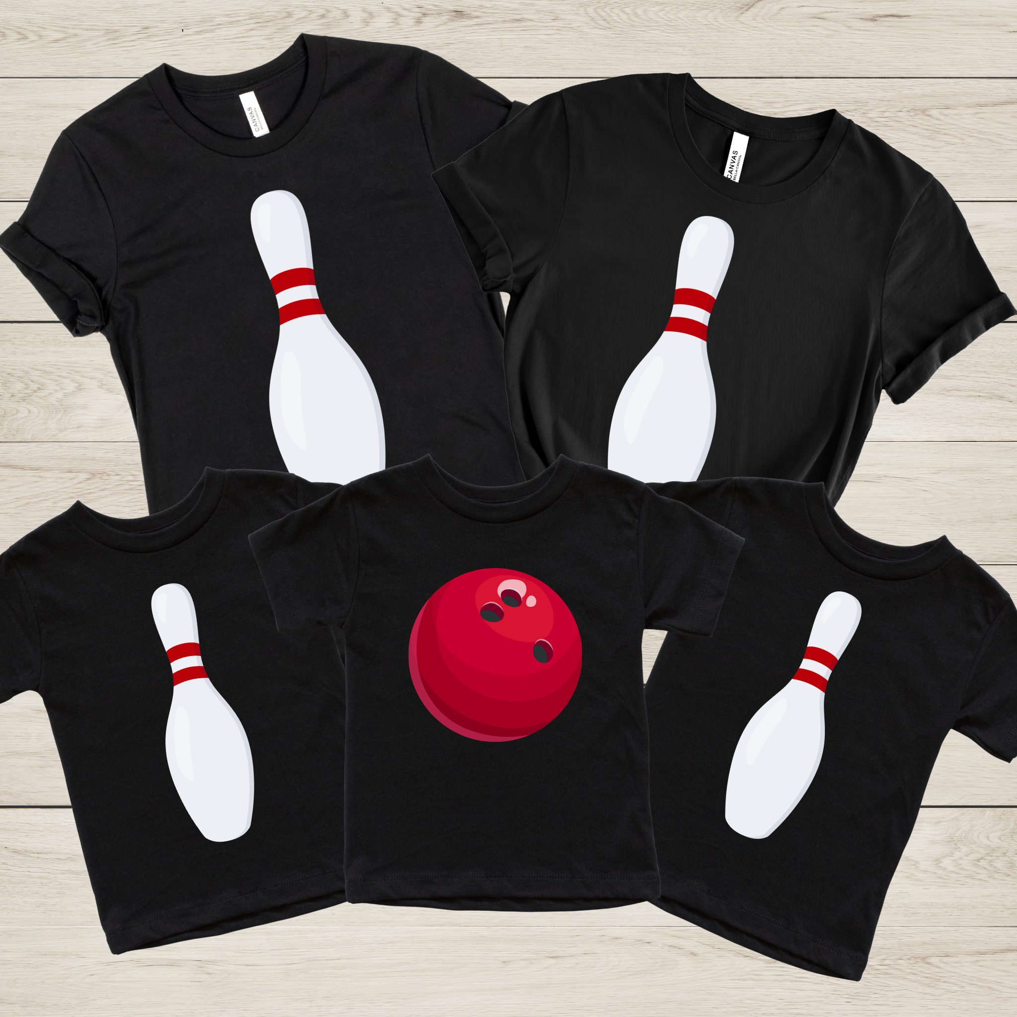 Bowling Pin Group Halloween Shirts