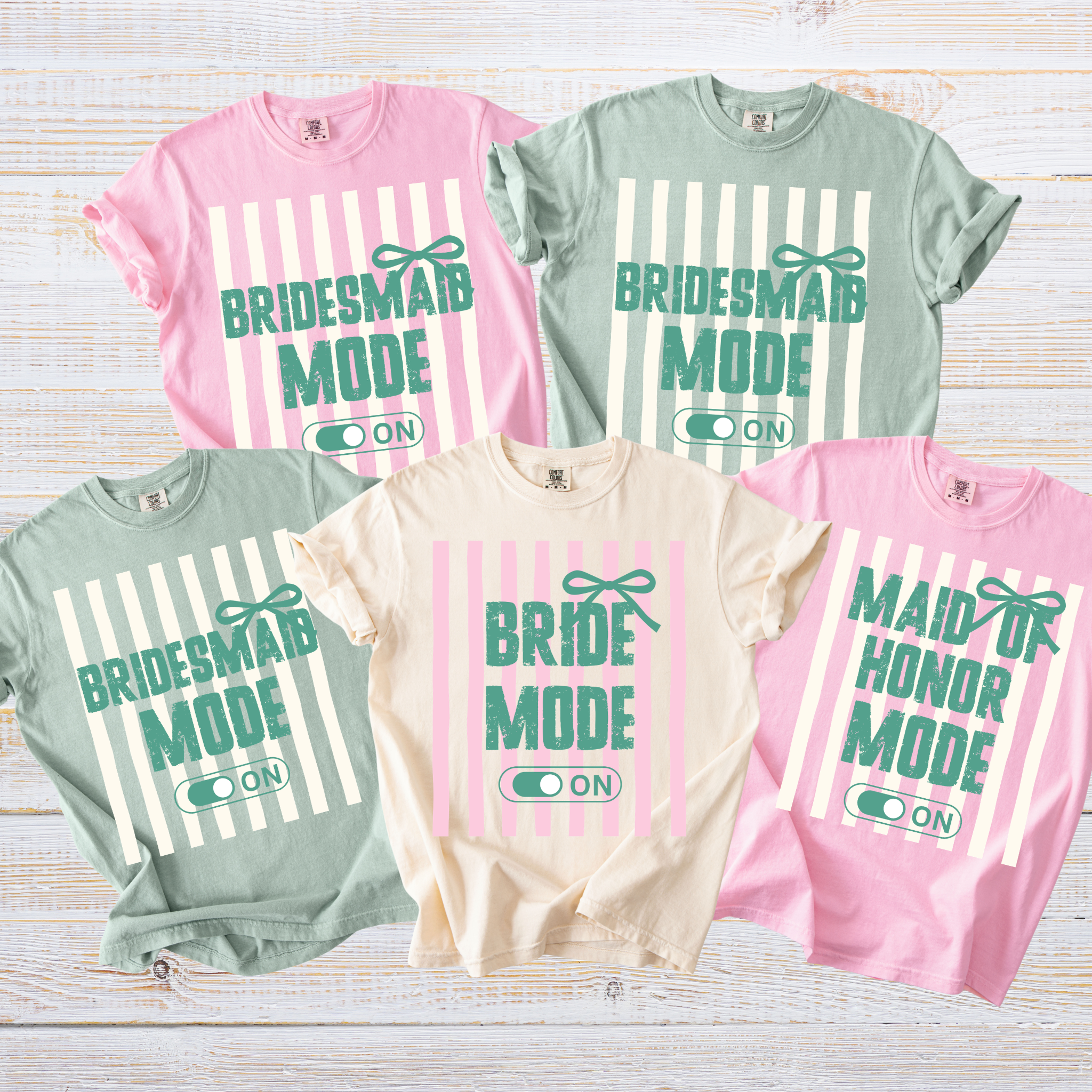 Bride Mode On Shirt | Bridesmaid & Maid of Honor Matching Bridal Party Shirts