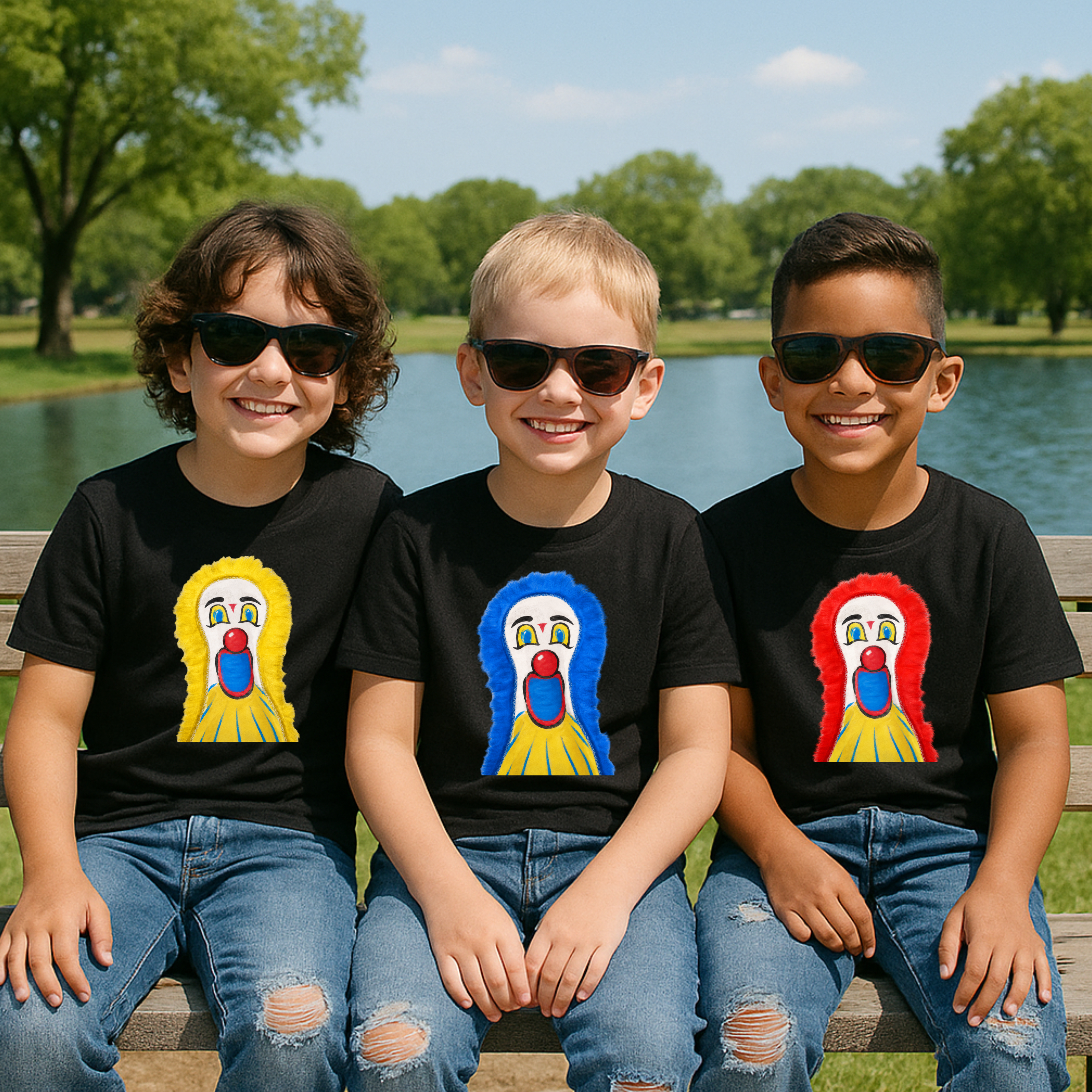 Down a Clown Inspired Halloween Shirt | Carnival-Themed Group Costume T-Shirt
