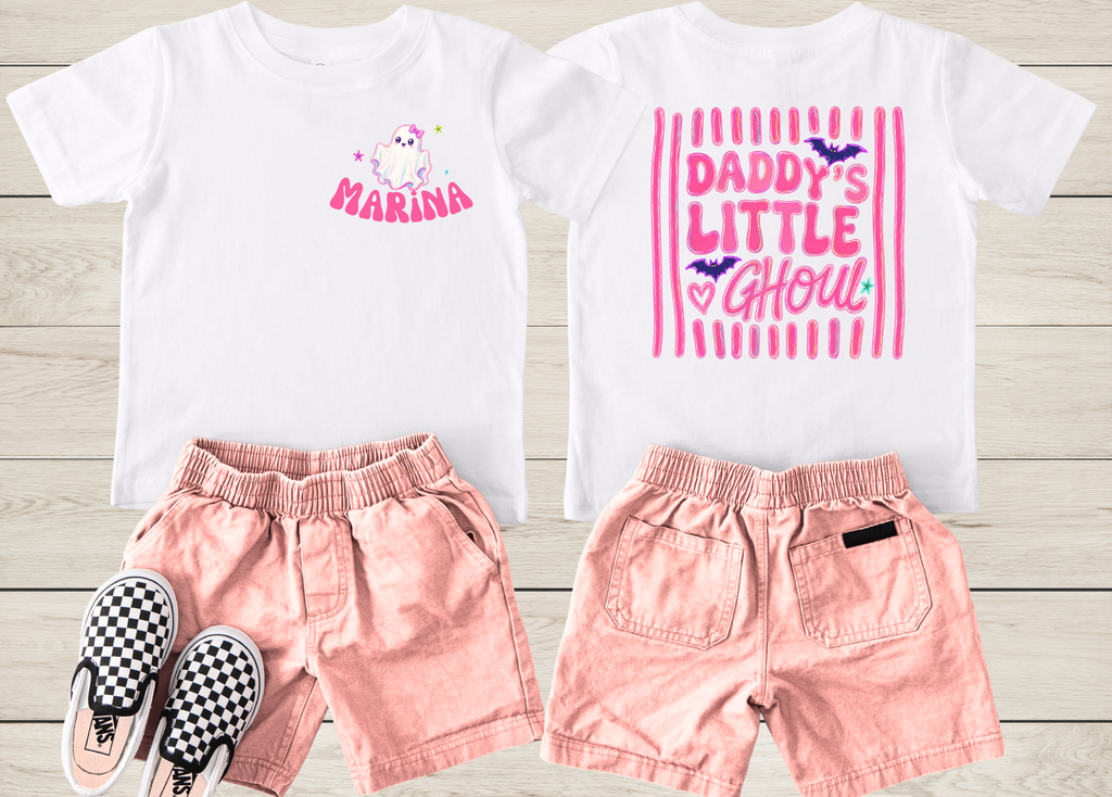 Personalized Daddy's Little Ghoul Shirt | Matching Daddy & Daughter Halloween T-Shirt
