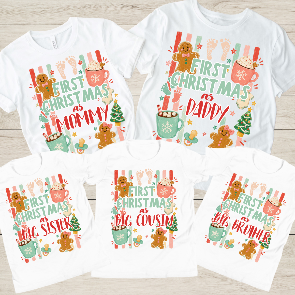 First Christmas as Mommy Shirt | Matching Family T-Shirts