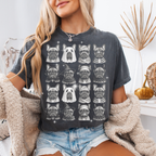 Retro Halloween French Bulldog Shirt | Funny Frenchie Halloween T-Shirt | Comfort Colors® C1717