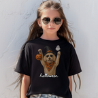 Retro Goldendoodle Halloween Shirt | Vintage Trick-or-Treat Dog Lover T-Shirt