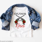 Guns or Roses Gender Reveal Shirt | Funny Western Gender Reveal Tee for Baby Reveal Parties