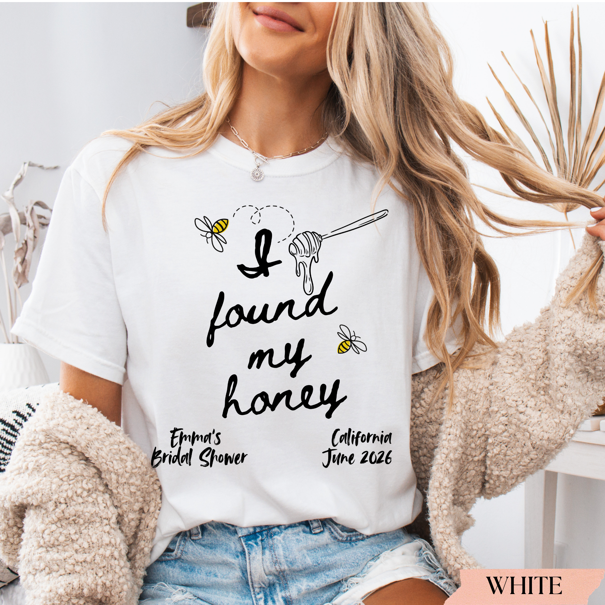 I Found My Honey Shirt | Personalized Bride & Bachelorette Party Shirt | Honey Bee Bridal Tee
