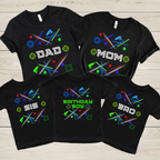 Laser Tag Birthday Shirt | Personalized Birthday Boy Shirt & Matching Family Shirts