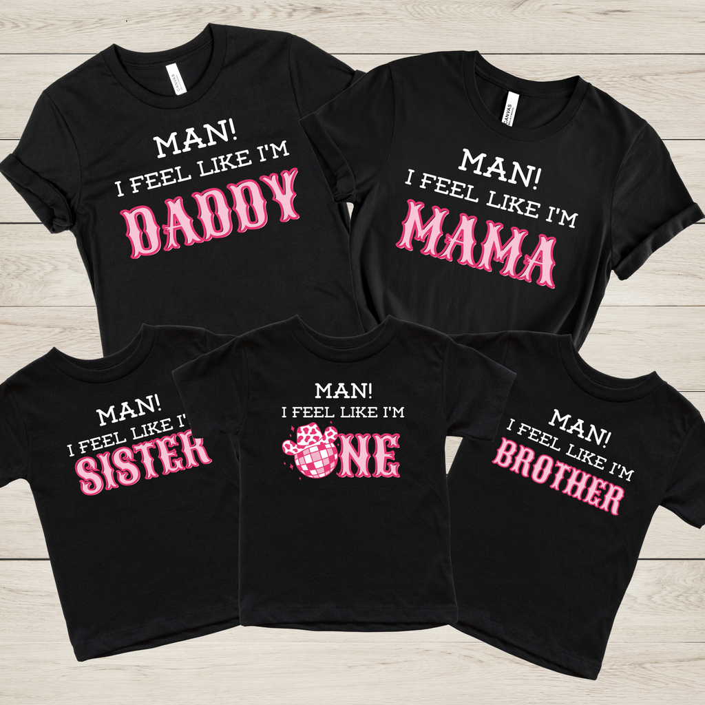 Man I Feel Like Im One on black shirt