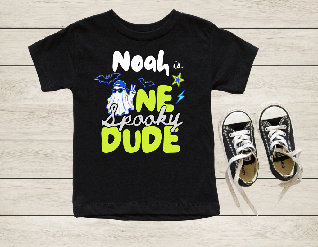 One Spooky Dude Birthday Shirt | Halloween First Birthday T-Shirt