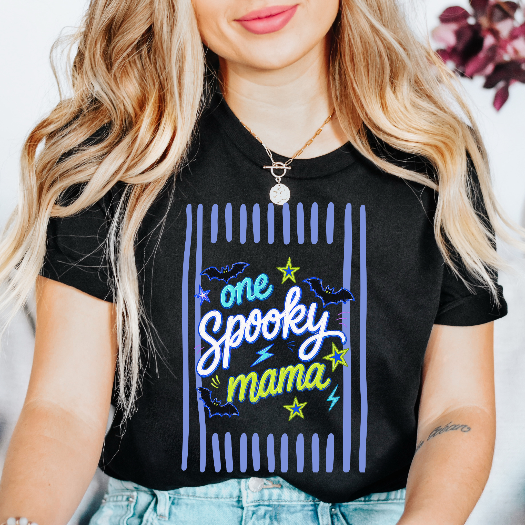 One Spooky Dude Birthday Shirt | Halloween First Birthday T-Shirt | Striped Frame