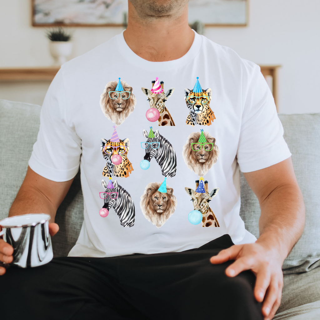 Party Animals Birthday Shirt | Safari Animal Birthday T-Shirt for Kids