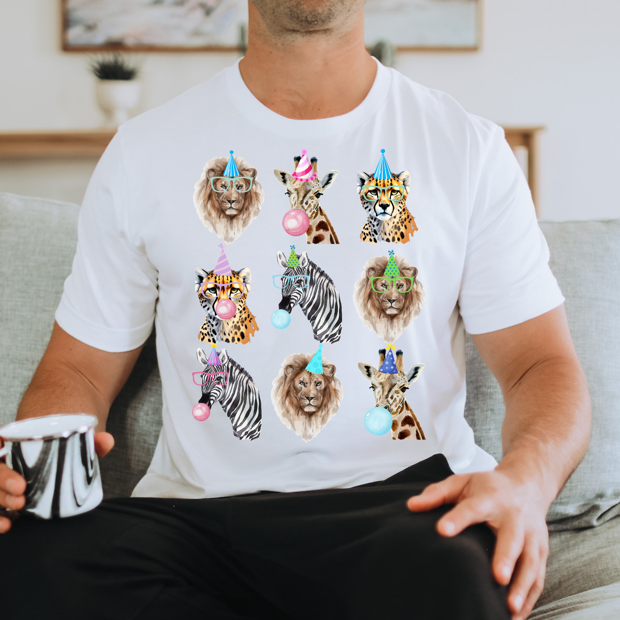 Party Animals Birthday Shirt | Safari Animal Birthday T-Shirt for Kids