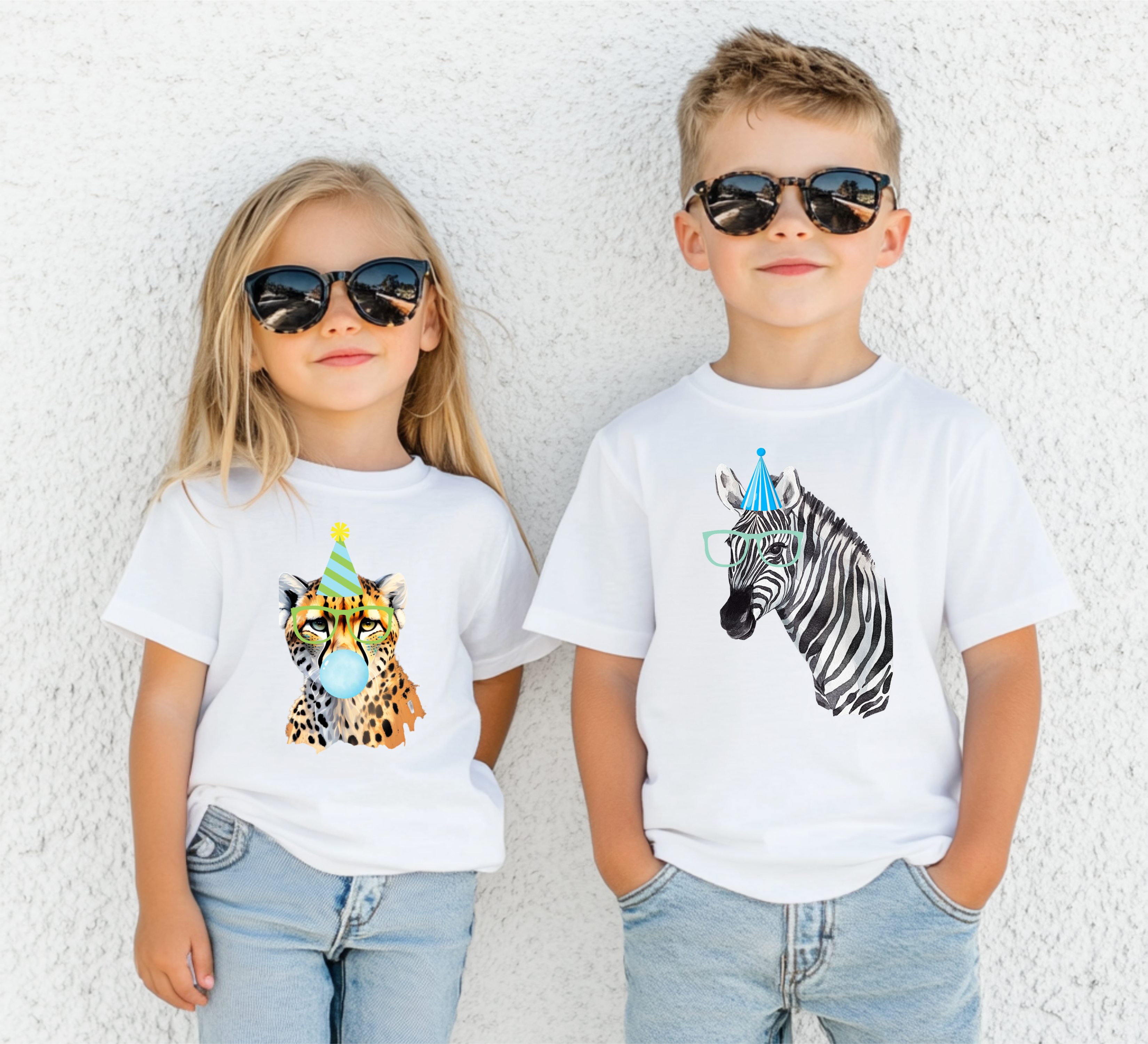 Safari Party Animals Birthday Shirt | Zoo & Safari Theme Birthday T-Shirt for Kids
