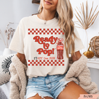 Ready to Pop Pregnancy Announcement Shirt | Personalized Baby Shower Shirt & Matching Family Tees