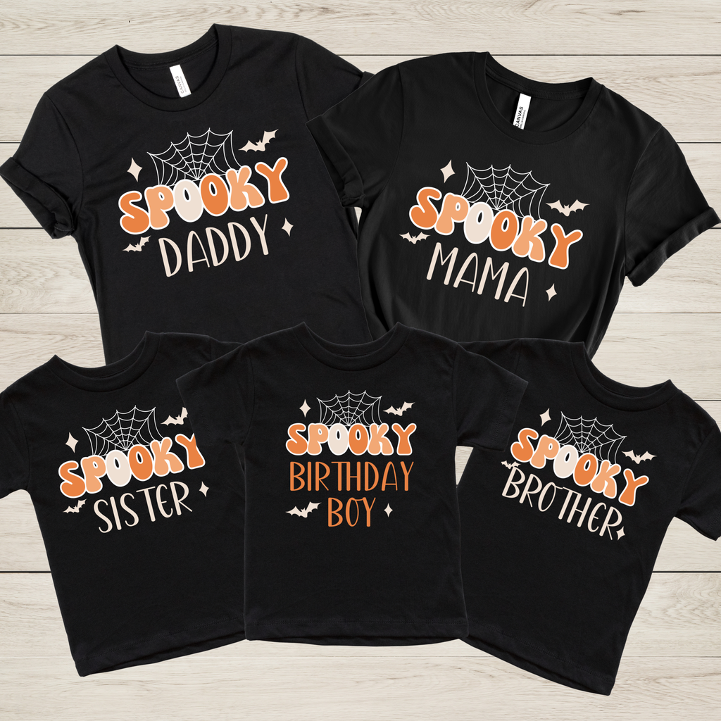 Spooky Birthday Shirt | Personalized Retro Halloween Birthday T-Shirt