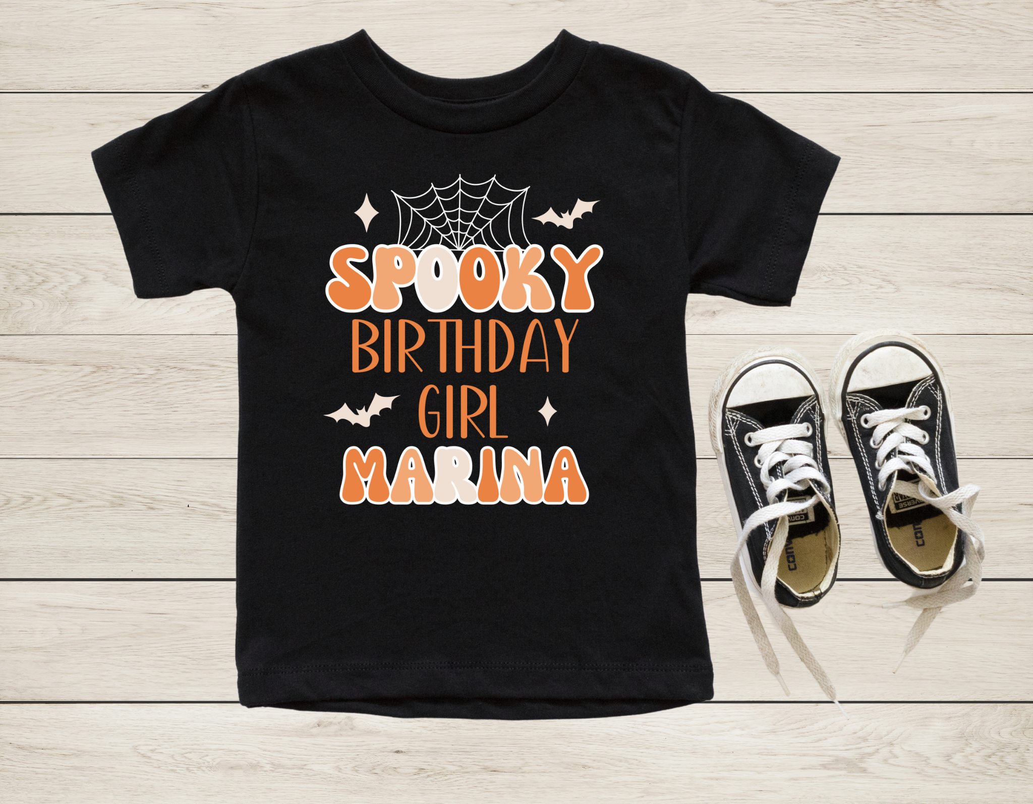 Spooky Birthday Shirt | Personalized Retro Halloween Birthday T-Shirt