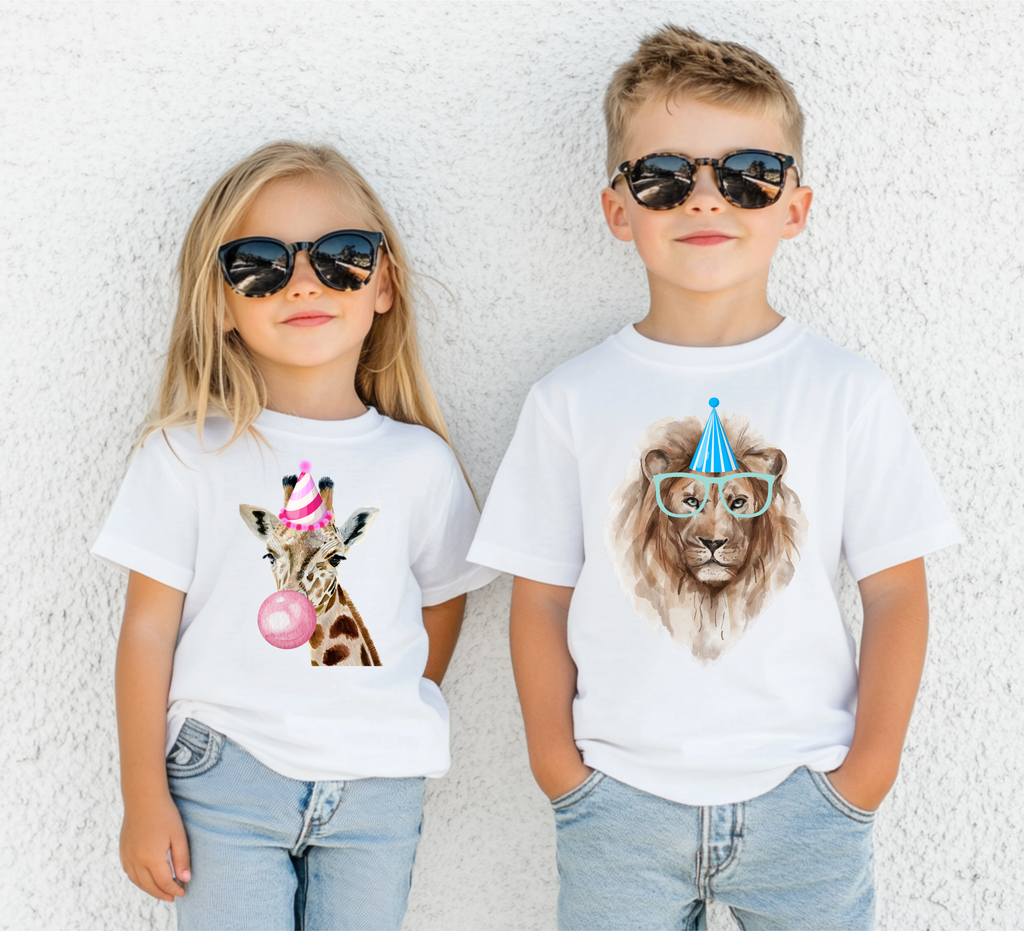 Safari Party Animals Birthday Shirt | Zoo & Safari Theme Birthday T-Shirt for Kids