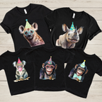 Safari Party Animals Birthday Shirt | Zoo & Safari Theme Birthday T-Shirt for Kids