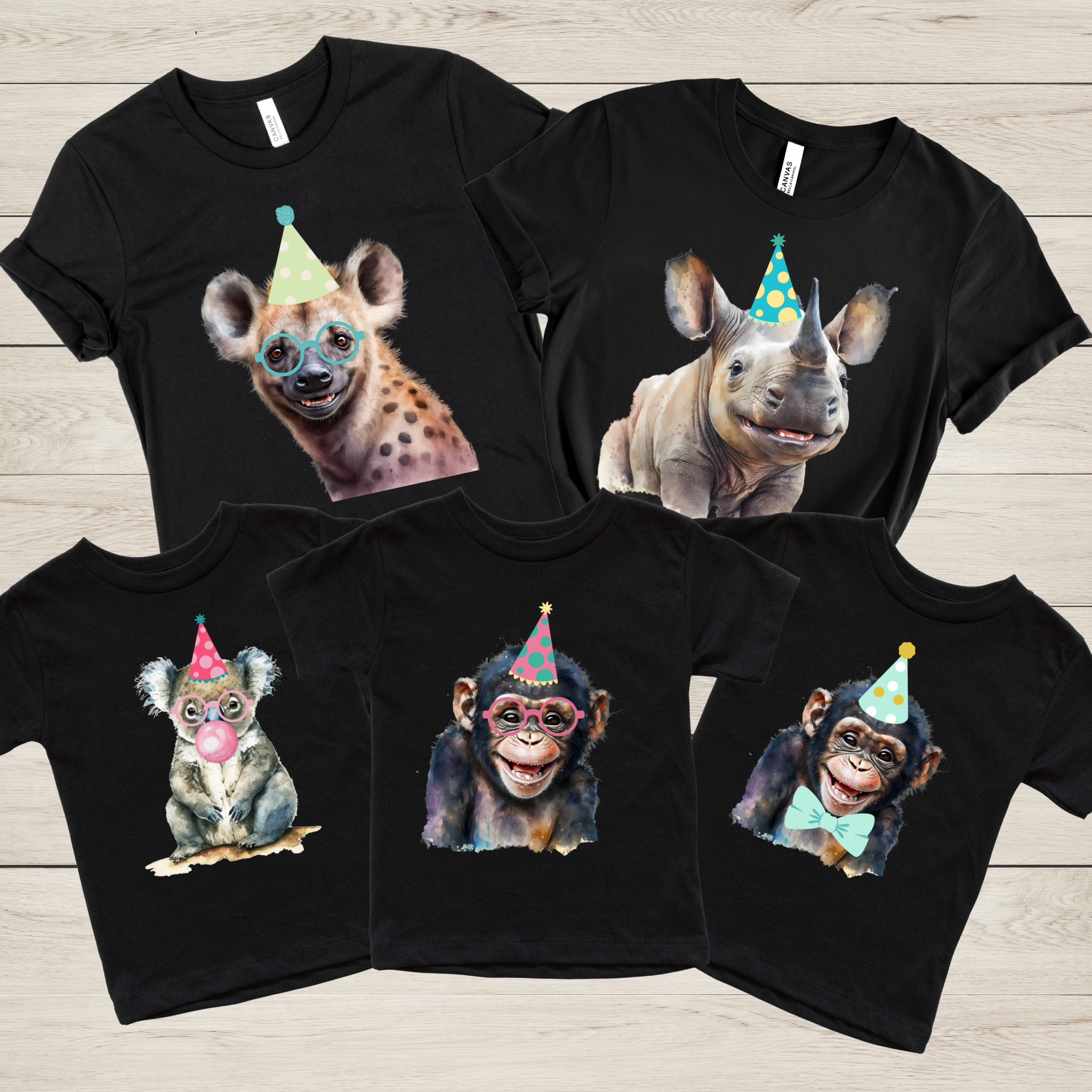 Safari Party Animals Birthday Shirt | Zoo & Safari Theme Birthday T-Shirt for Kids