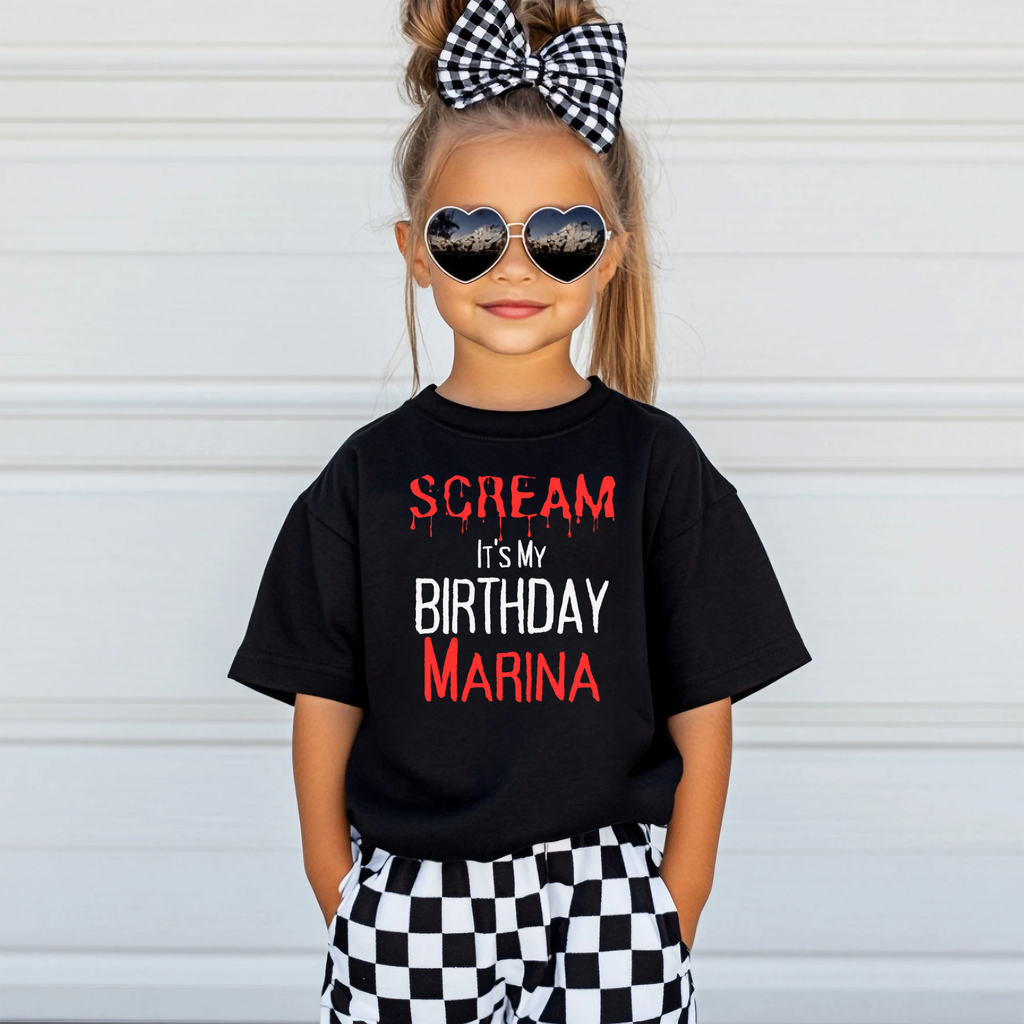 Scream It's My Birthday Shirt | Halloween Birthday T-Shirt