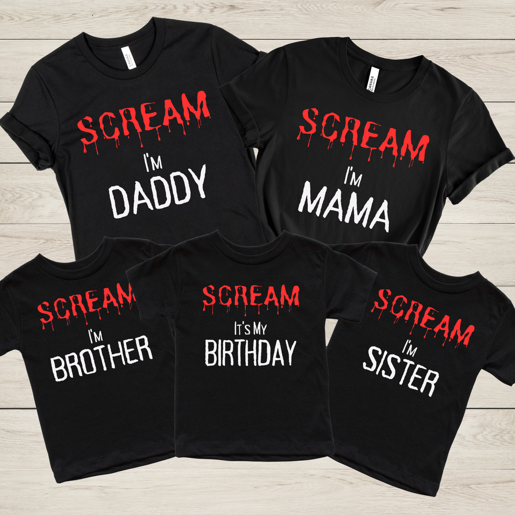 Scream It's My Birthday Shirt | Halloween Birthday T-Shirt
