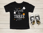 Trick or Three Halloween 3rd Birthday Shirt