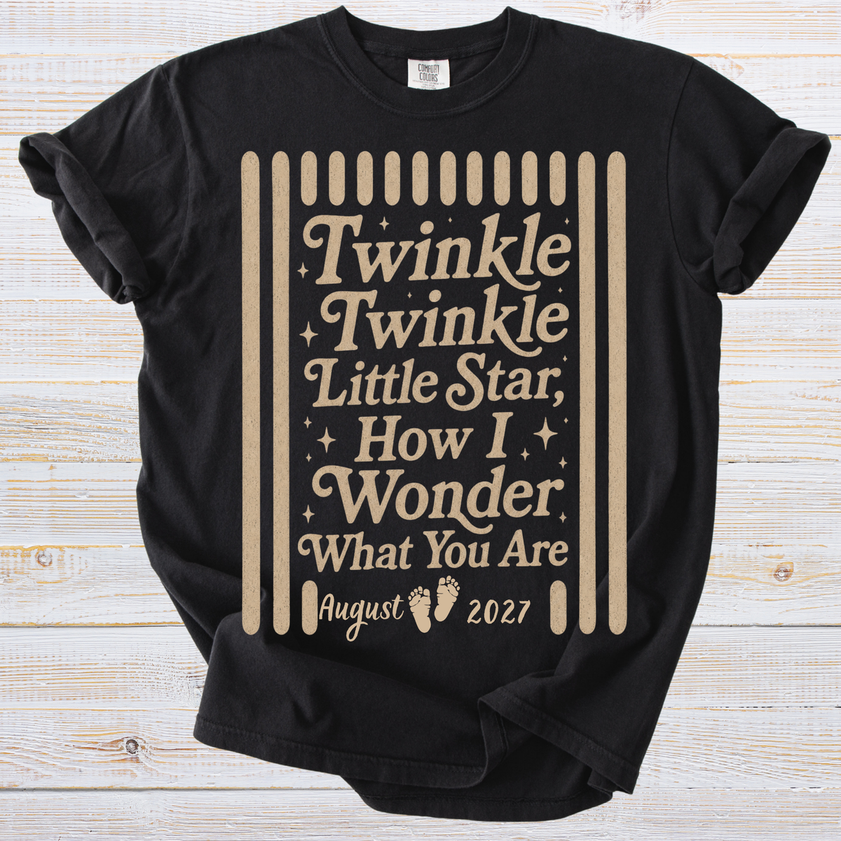 Twinkle Twinkle Little Star Personalized Gender Reveal Shirt