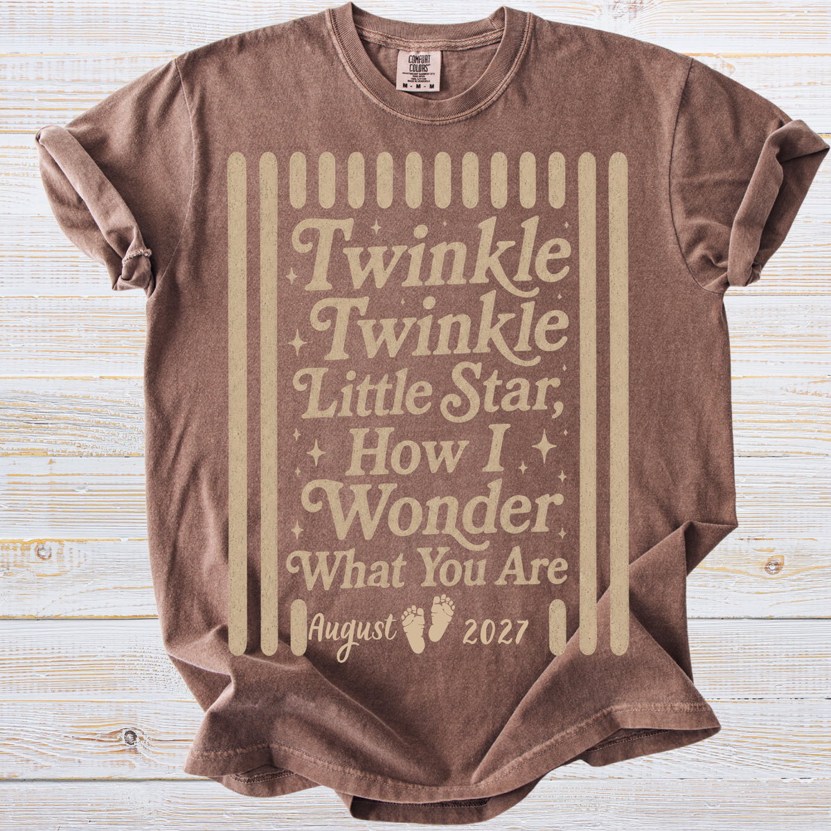 Twinkle Twinkle Little Star Personalized Gender Reveal Shirt