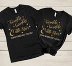 Twinkle Twinkle Little Star Gender Reveal Shirt | Moon & Stars Baby Reveal T-Shirt