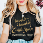 Twinkle Twinkle Little Star Gender Reveal Shirt | Moon & Stars Baby Reveal T-Shirt