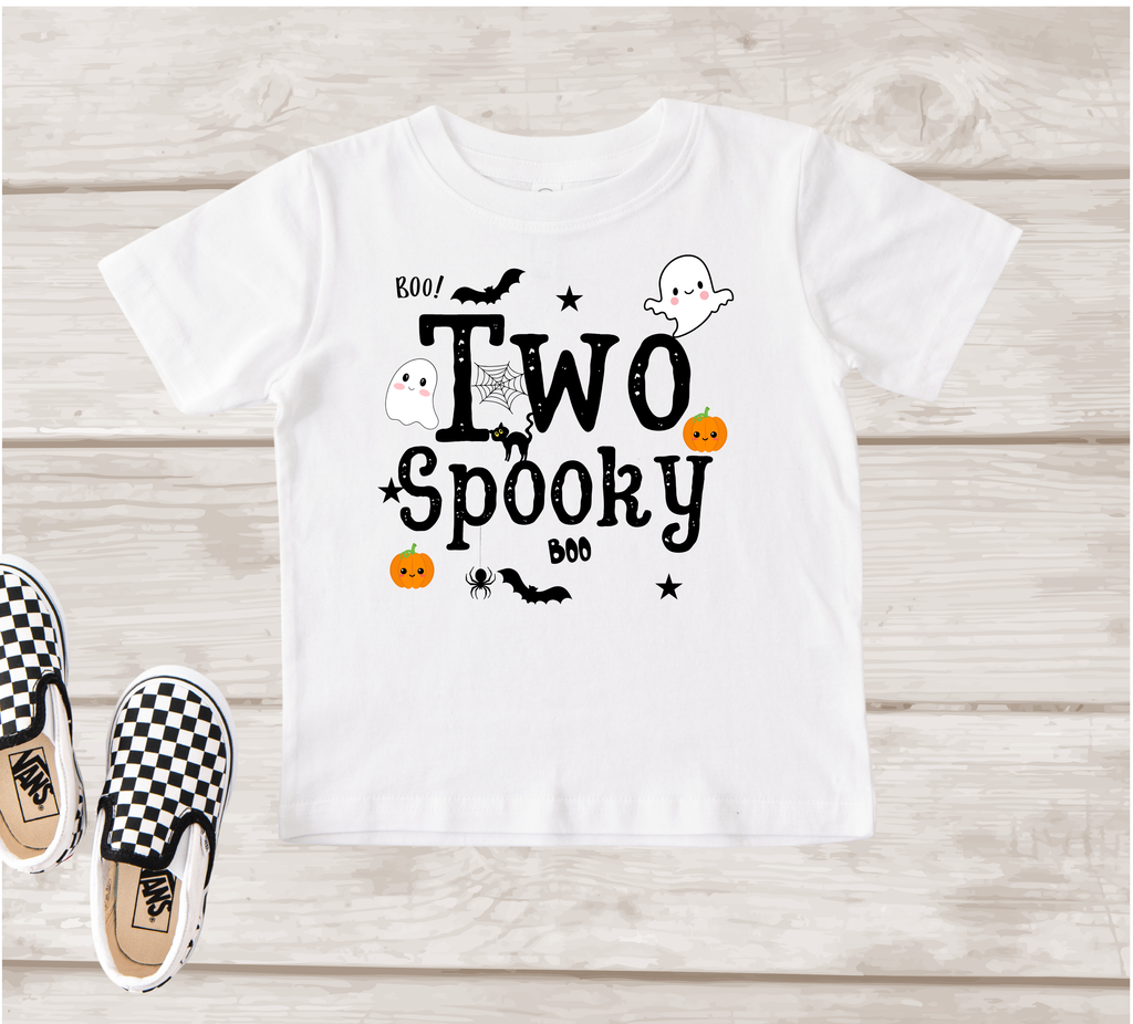 Two Spooky 2nd Birthday Shirt | Halloween Toddler Birthday T-Shirt