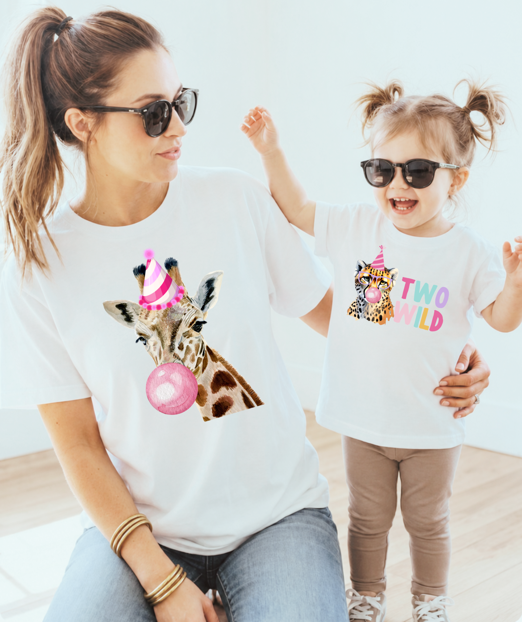 Two Wild 2nd Birthday Shirt | Safari Animal Birthday T-Shirt for Kids