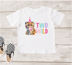 Two Wild 2nd Birthday Shirt | Safari Animal Birthday T-Shirt for Kids
